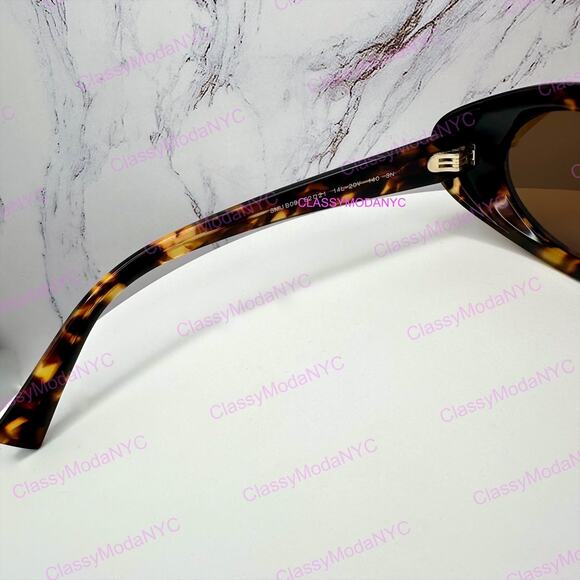 New MIU MIU Sunglasses Brown Tortoise Oval Womens Reverie main image 6